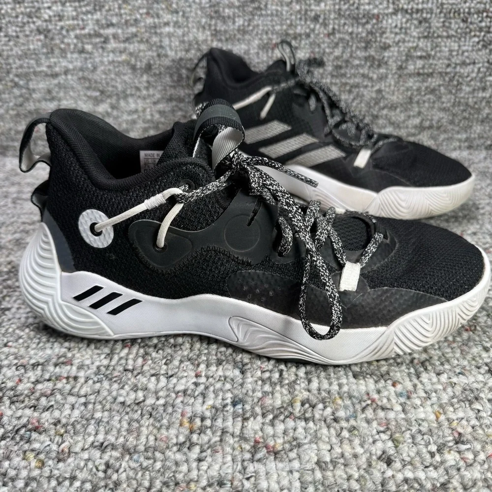 Adidas Harden Stepback 3 Shoes Mens Size 7.5 Basketball Black White GY8630